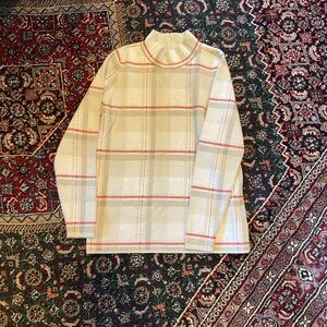 Lands End Winter Plaid Sweater